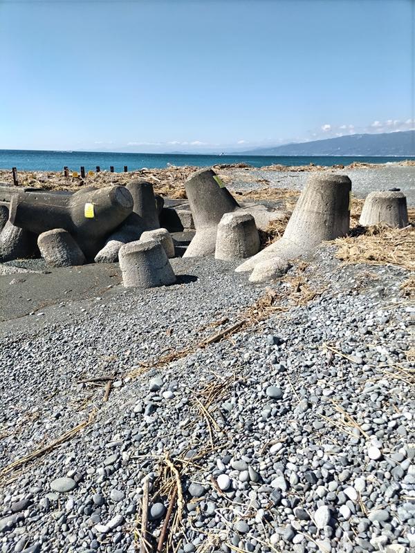 元引きこもりが撮影した二宮町の梅沢海岸にあるテトラポット