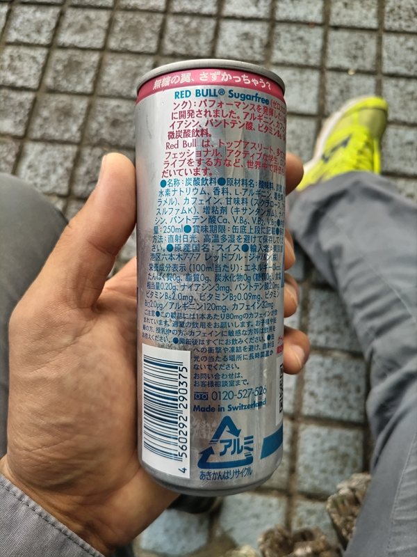 元引籠りニートの俺が見ていたレッドブルのシュガーフリーの裏面の説明文