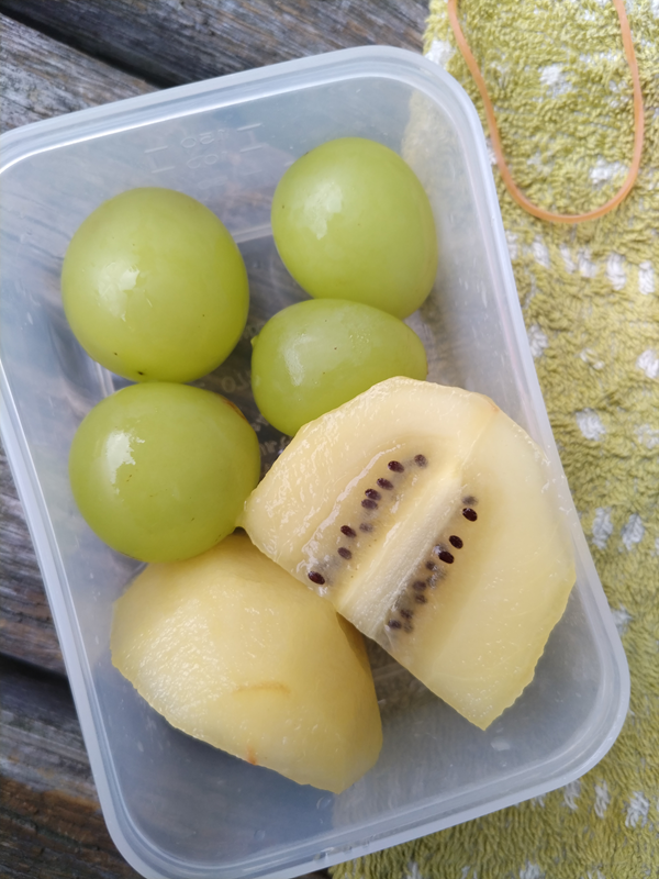 元ニート引籠りが朝に食べていたシャインマスカットとキウイ