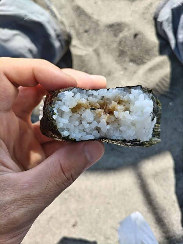 引きこもりだった齋藤健一の食べかけのツナのおにぎり