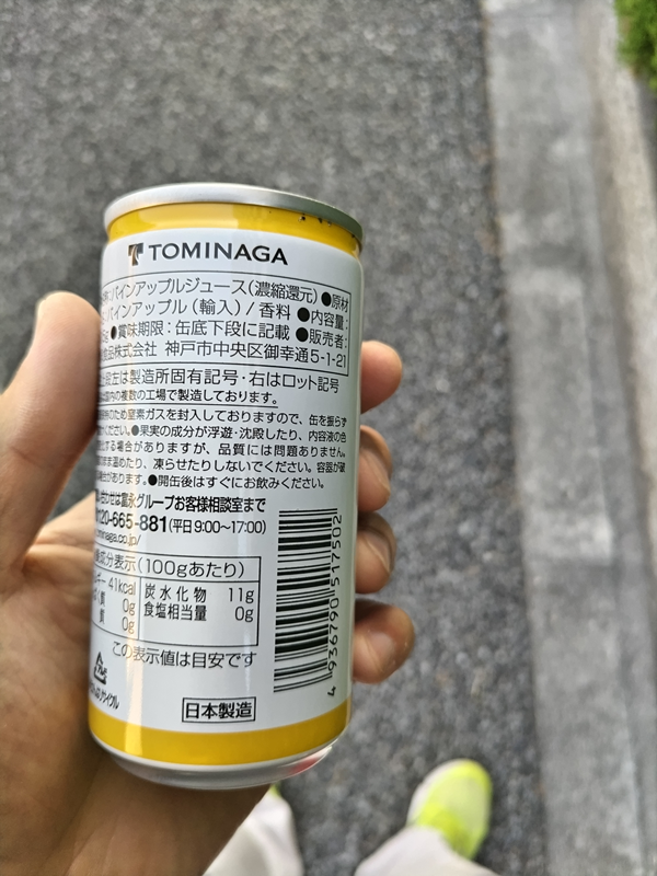 元引籠りニートが帰宅時に飲んでいたトミナガのパインアップルジュース