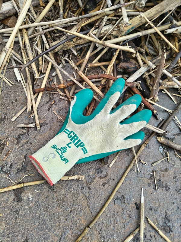 引籠りニートだった齋藤健一が持っていたSと書かれた緑色の作業用手袋