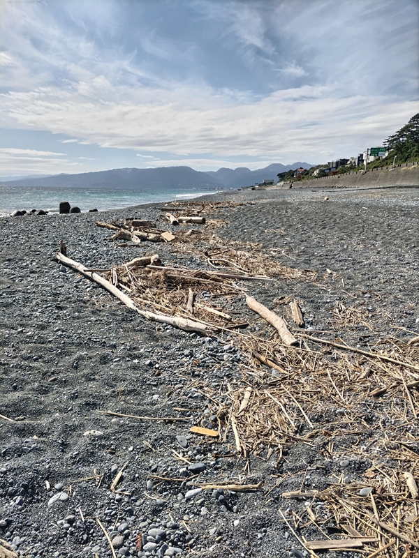 元ニート引籠りが海岸清掃する前に撮影した汚れ切った二宮の茶屋の海岸