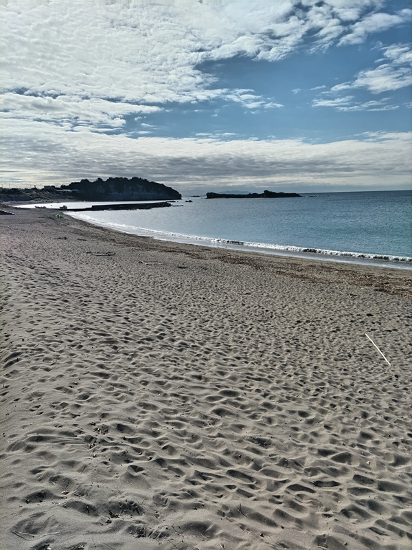引籠りニートだったセル齋藤が葉山町の海岸を見ている様子