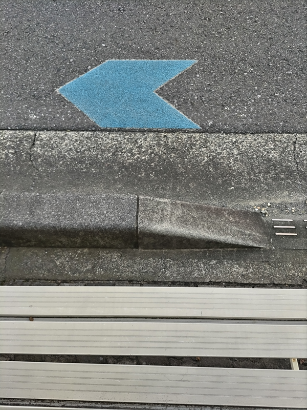 引籠りニートだった齋藤健一が見ていた道路上の青い矢印