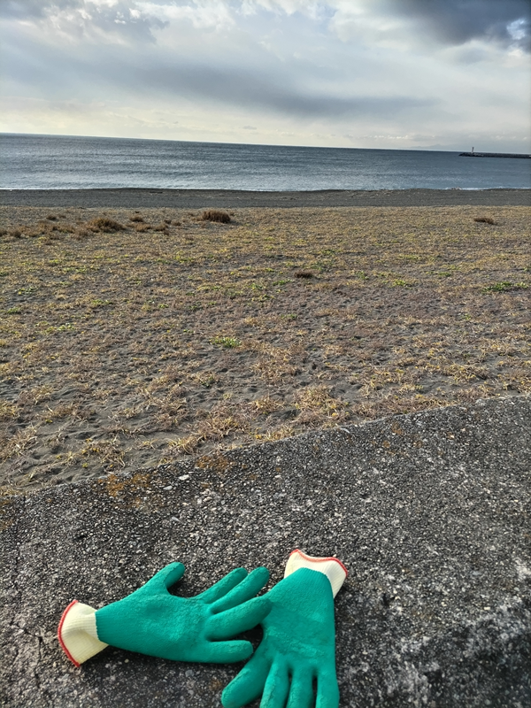 元ニート引籠りが大磯高校前の海岸を眺めている様子