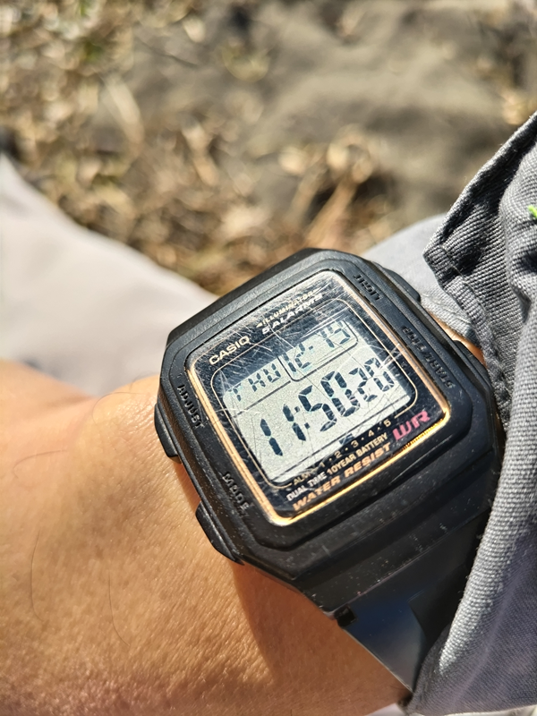 元ニート引籠りが眺めていた黒のカシオのデジタル腕時計