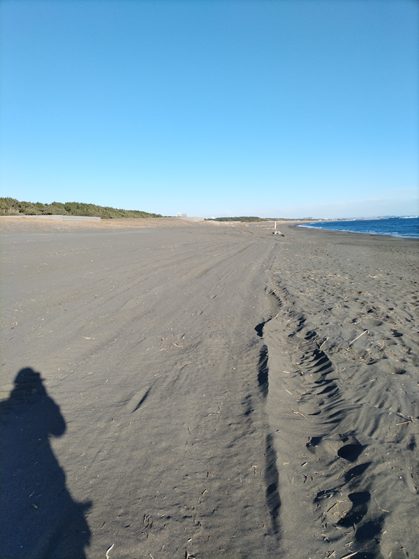 元ニート引籠りが眺めていた海岸清掃後の大磯の砂浜