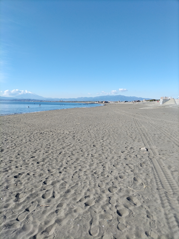 元ニート引籠りのセル齋藤が眺めていた藤沢辺りの海岸の砂地
