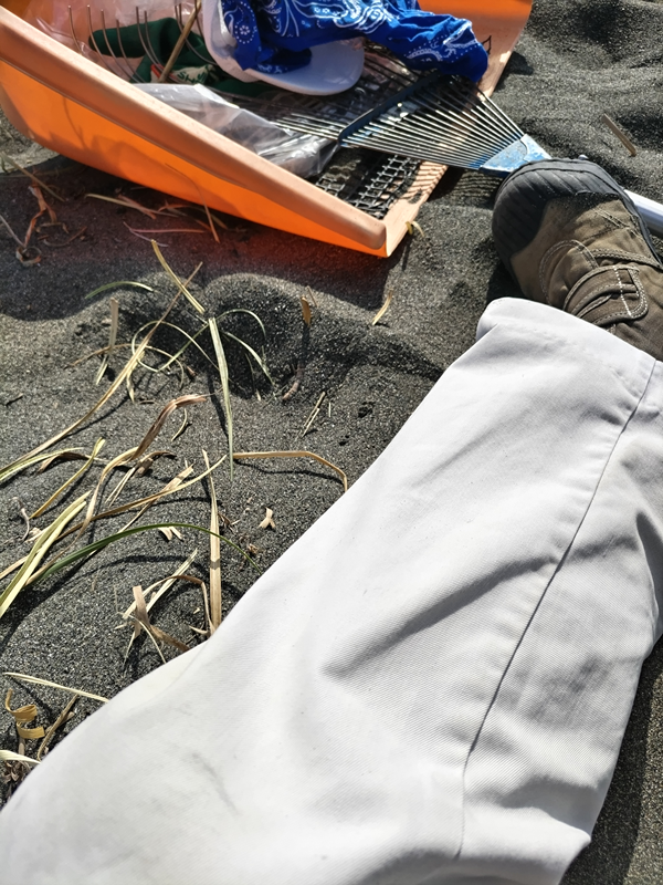 元ニートのセル齋藤が砂浜に置いた自身の足